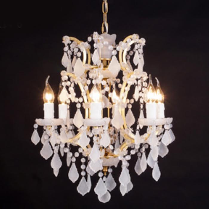 Люстра RH Rococo Iron & white matt Crystal Chandelier 6 от ImperiumLoft