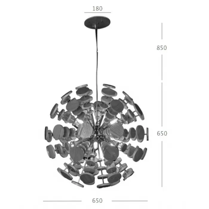 Люстра Wooden Glowworm Sphere от ImperiumLoft