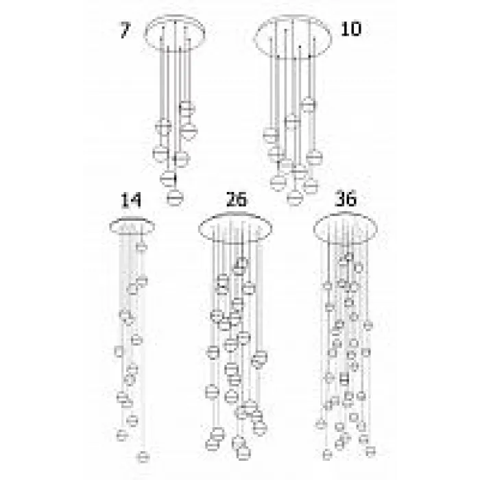 Люстра Bocci 14 Round Chandelier Led Crystal Glass  от ImperiumLoft