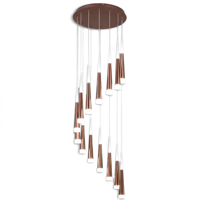 Люстра Vibia Slim Jordi Vilardell Copper Cascade 14 от ImperiumLoft