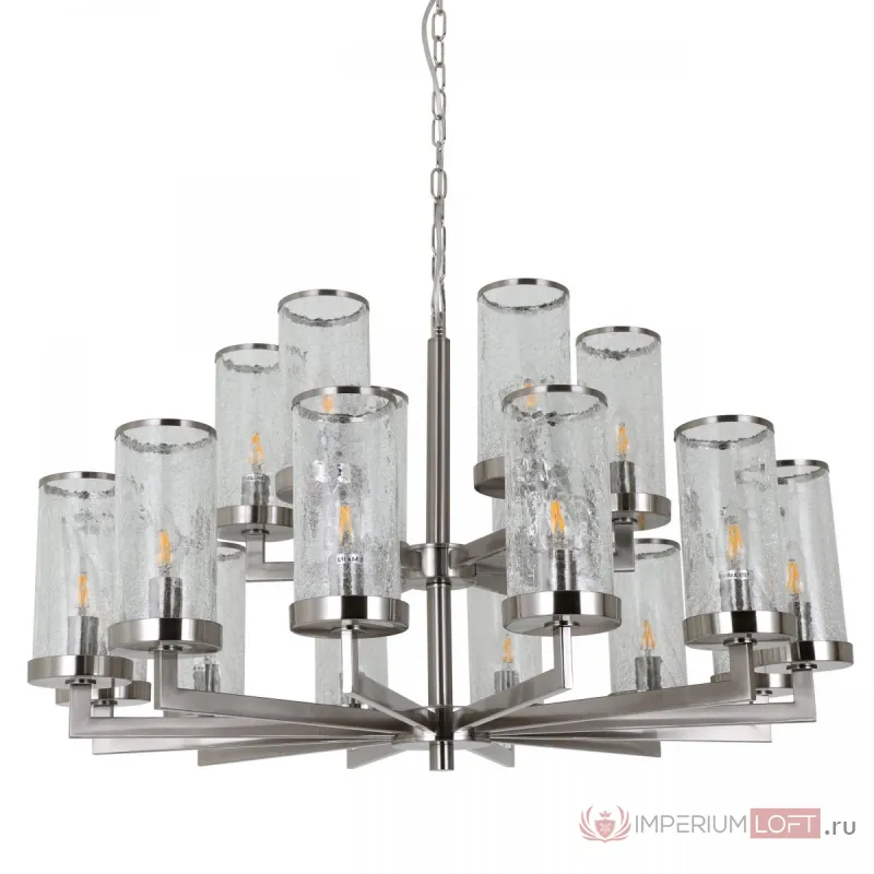 Люстра LIAISON TWO-TIER Chandelier 18 Silver от ImperiumLoft