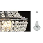 Подвесная люстра Virginia Clear Beads Chandelier chrome