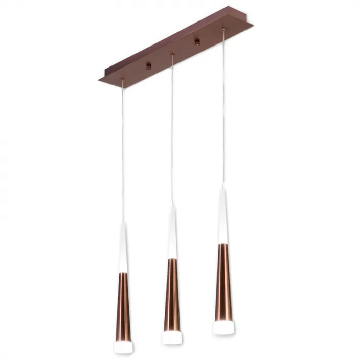 Люстра Vibia Slim Jordi Vilardell Сopper 3 подвеса от ImperiumLoft