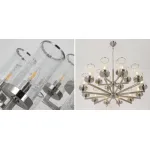 Люстра LIAISON TWO-TIER Chandelier 18 Silver от ImperiumLoft