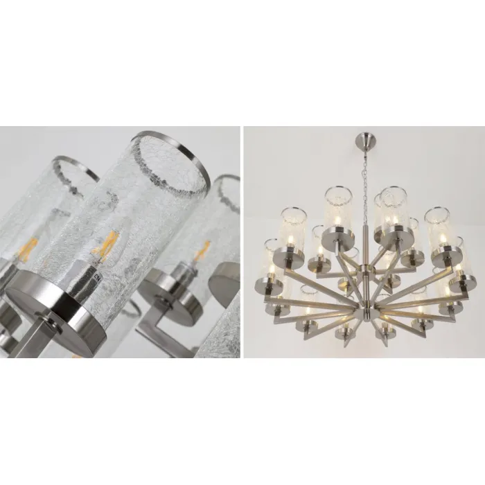 Люстра LIAISON TWO-TIER Chandelier 18 Silver от ImperiumLoft