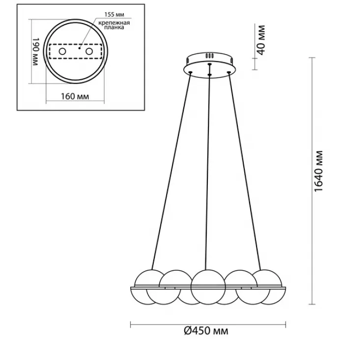 Люстра Barbolano Chandelier Gold 8 от ImperiumLoft
