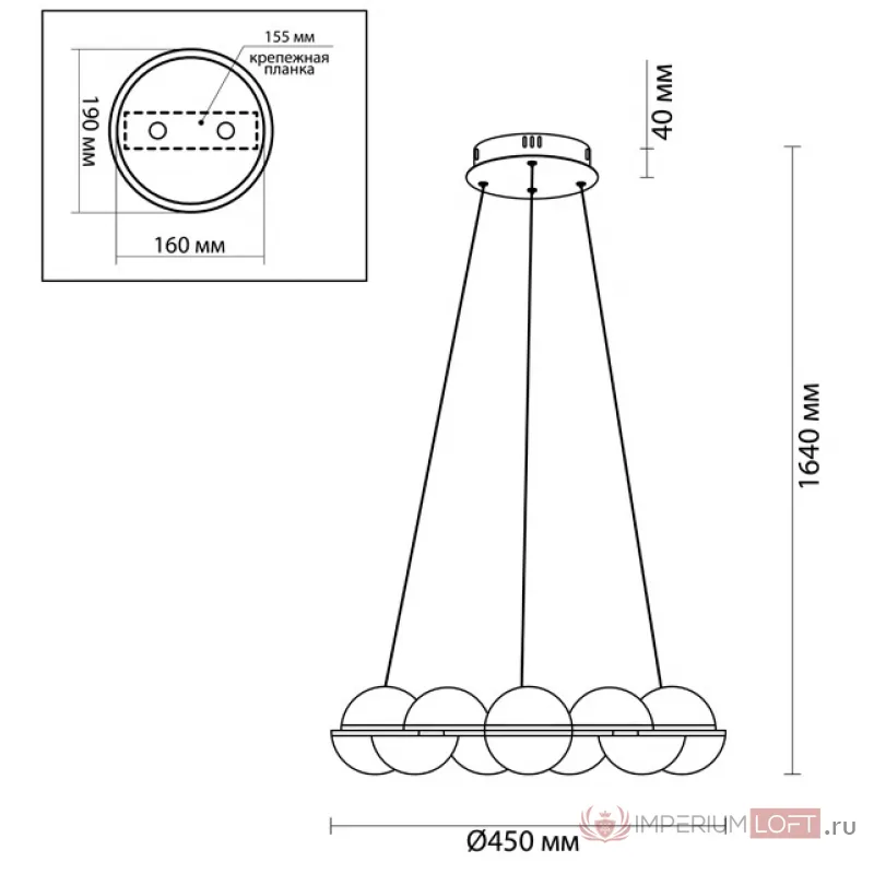 Люстра Barbolano Chandelier Gold 8 от ImperiumLoft