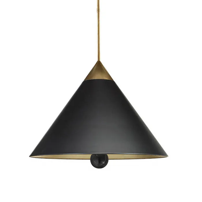 Подвесной светильник Cleo Pendant Brass & Black от ImperiumLoft