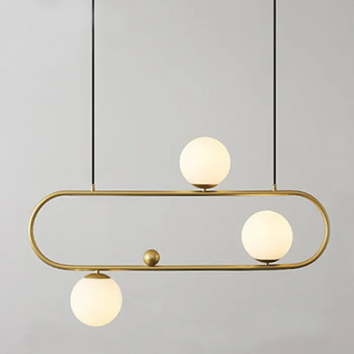 Люстра Horizontal Balls Balance Brass 3 от ImperiumLoft