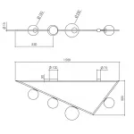 Потолочный светильник Atelier Areti Girlande Ceiling Triangle