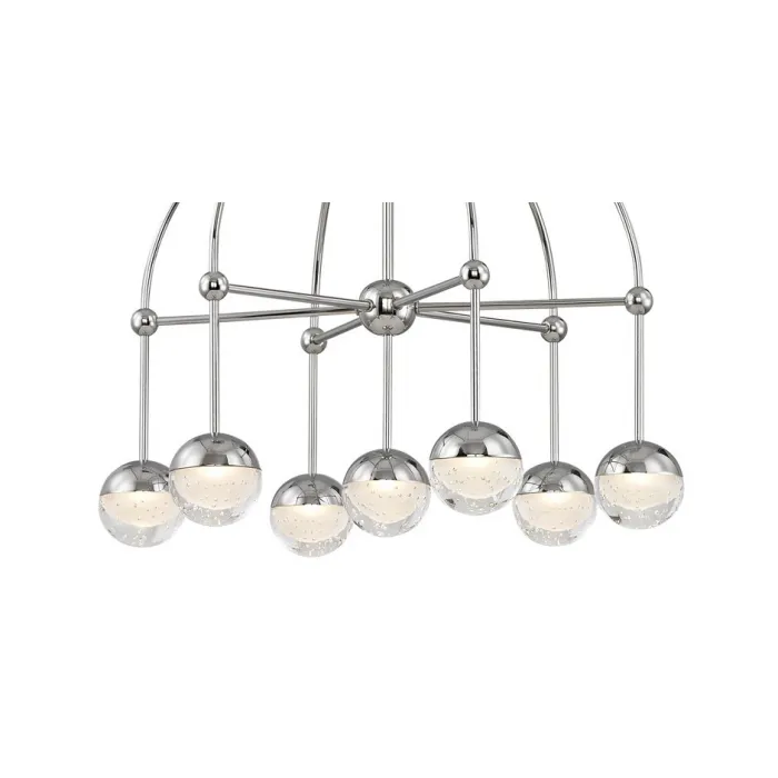 Люстра Hudson Valley 1227-PN Boca Led Chandelier In Polished Nickel от ImperiumLoft