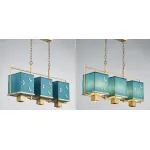 Люстра с бабочками Butterflies Blue Background Chandelier от ImperiumLoft