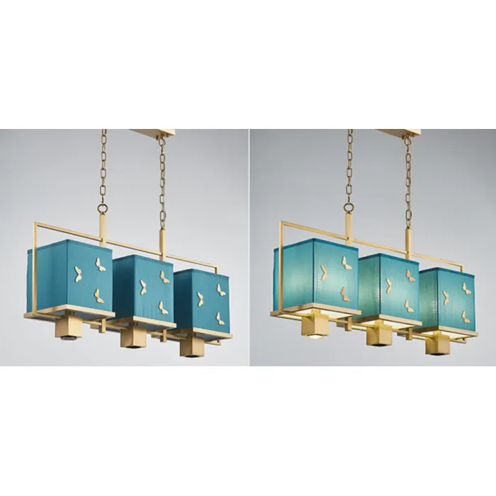 Люстра с бабочками Butterflies Blue Background Chandelier от ImperiumLoft