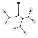 Люстра Сrumpled Glass Bubble Chandelier Black 6 плафонов от ImperiumLoft