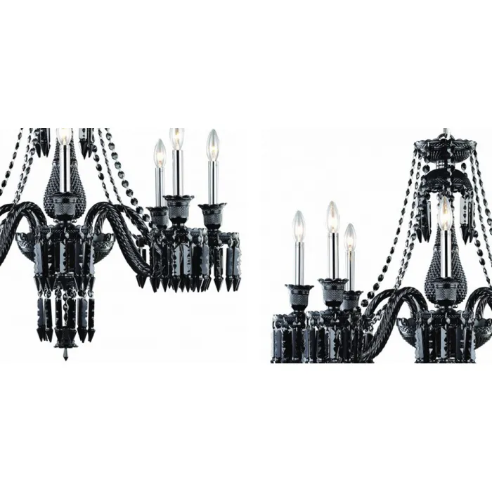Люстра BACCARAT Zenith Midnight Chandelier 8 от ImperiumLoft