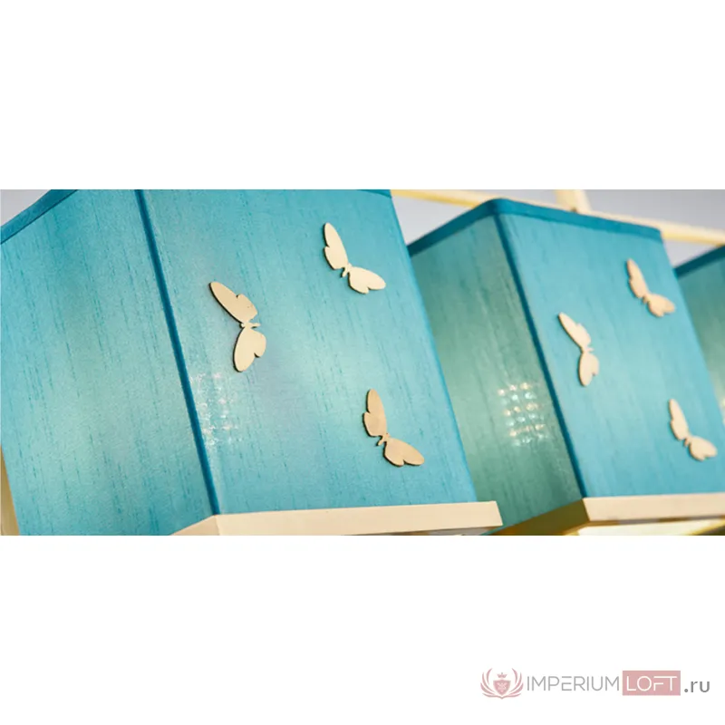 Люстра с бабочками Butterflies Blue Background Chandelier от ImperiumLoft
