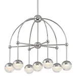 Люстра Hudson Valley 1227-PN Boca Led Chandelier In Polished Nickel от ImperiumLoft