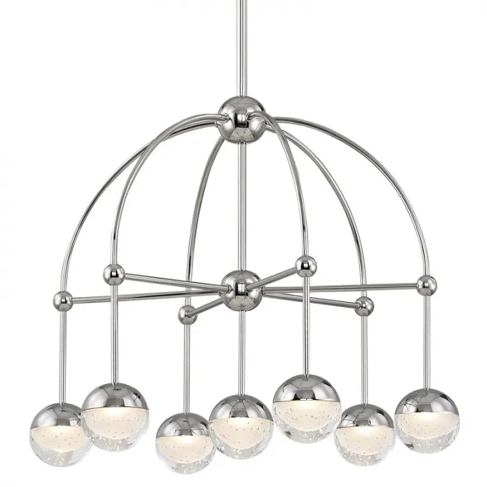 Люстра Hudson Valley 1227-PN Boca Led Chandelier In Polished Nickel от ImperiumLoft