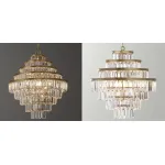 Люстра RH Alaine Crystal Large Pendant Antiqued Brass от ImperiumLoft