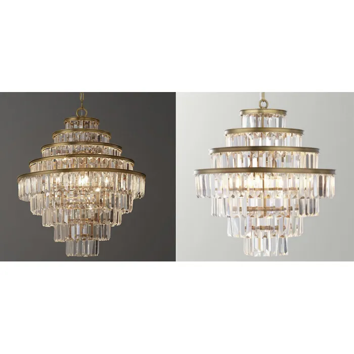 Люстра RH Alaine Crystal Large Pendant Antiqued Brass от ImperiumLoft