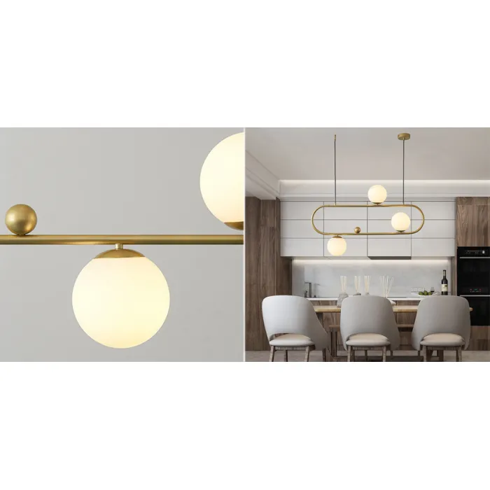 Люстра Horizontal Balls Balance Brass 3 от ImperiumLoft