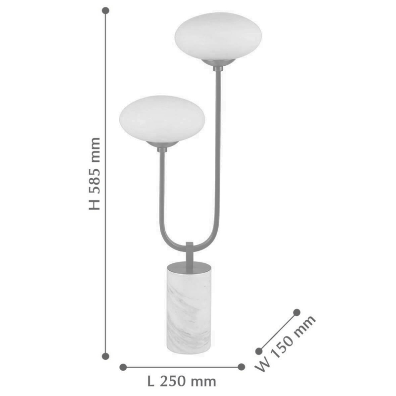 Oval Balls Mushrooms Table Lamp Brass от ImperiumLoft