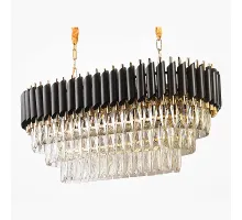 Люстра Empire Black Rectangular Chandelier Crystal