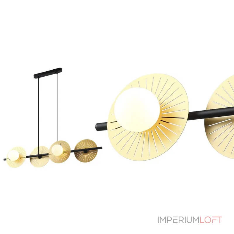 Люстра Balls & Discs Horizontal 4 от ImperiumLoft Люстра Balls & Discs Horizontal 4 от ImperiumLoft