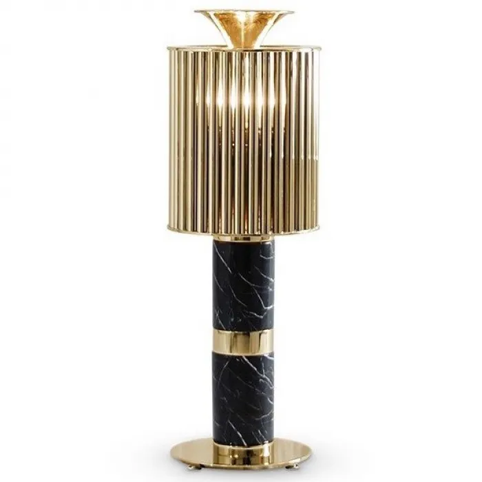 Настольная лампа Donna Table Light in Brass with Black Marble Base от ImperiumLoft