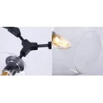 Люстра Сrumpled Glass Bubble Chandelier Black 6 плафонов от ImperiumLoft