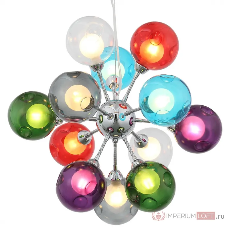 Люстра Cluster Chandelier 12 Colorful от ImperiumLoft