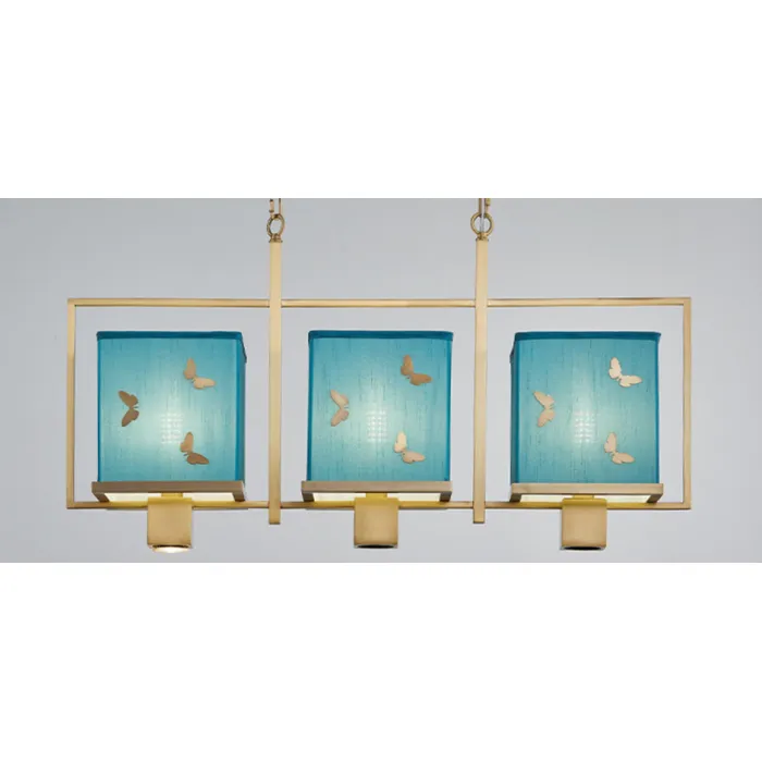 Люстра с бабочками Butterflies Blue Background Chandelier от ImperiumLoft