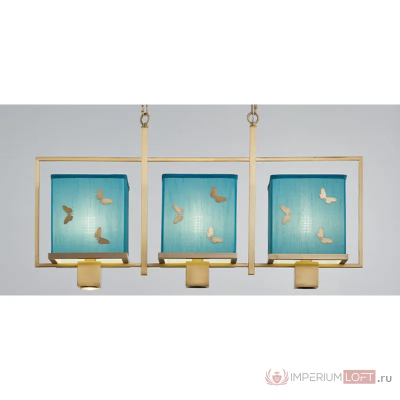 Люстра с бабочками Butterflies Blue Background Chandelier от ImperiumLoft