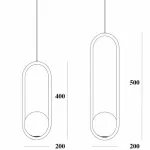 Подвесной светильник Matthew McCormick hoop 40 Gold MILA Pendant от ImperiumLoft