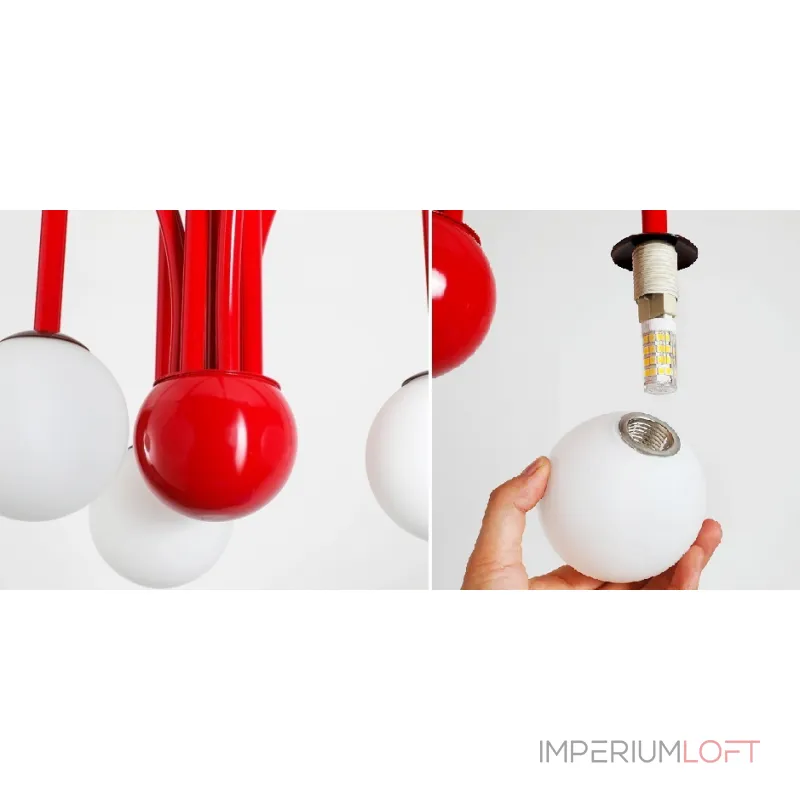 Люстра на штанге Fontana Amorosa Gran Finale Red Люстра на штанге Fontana Amorosa Gran Finale Red