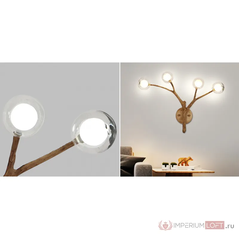 Бра Tree branch chandelier vintage от ImperiumLoft