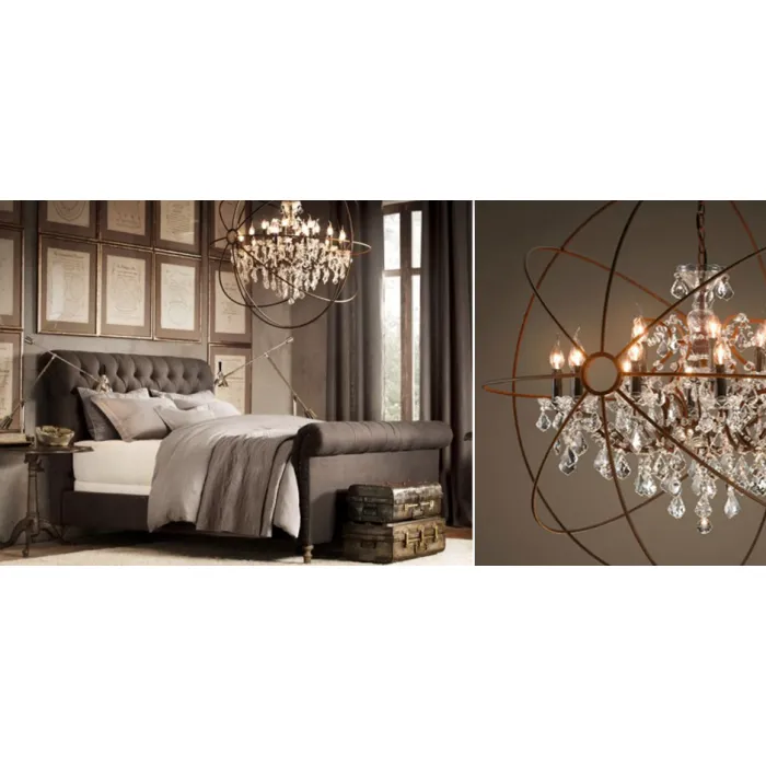Люстра Restoration Hardware Foucault's Orb Crystal Chandelier от ImperiumLoft