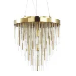 Подвесная люстра Luxury Gold & Glass Stripes