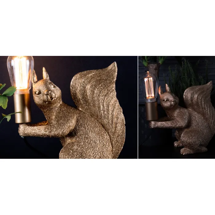 Настольная лампа Piff Table Gold Золотая белка от ImperiumLoft