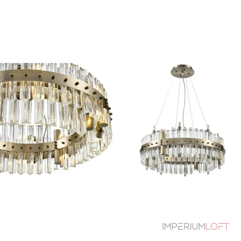 Подвесная люстра Saturno Not Baroncelli Bronze Chandelier 