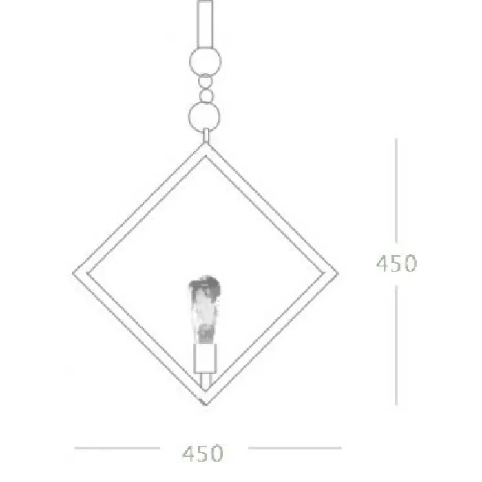 Подвесной светильник Romb Loft Rope Light от ImperiumLoft