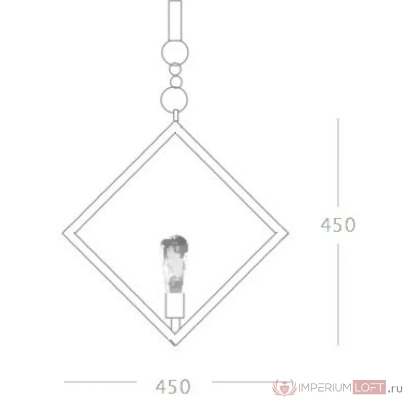 Подвесной светильник Romb Loft Rope Light от ImperiumLoft