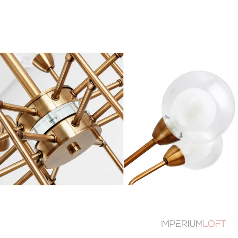 Подвесная люстра Bistro Globe Milk Chandelier 16 Подвесная люстра Bistro Globe Milk Chandelier 16