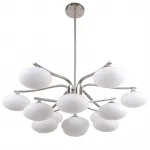 Люстра на штанге Oval Balls Mushrooms Chandelier 13 Silver