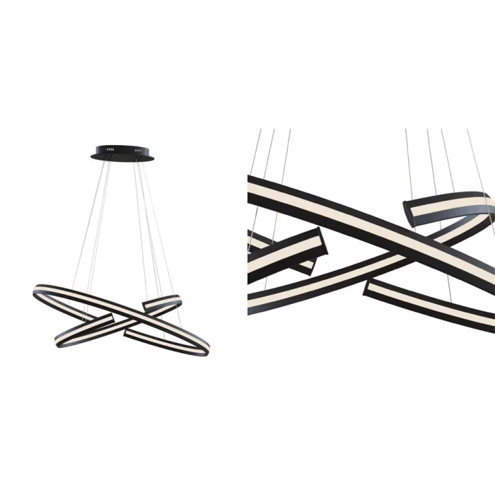 Люстра Half Ring Black & White Pendant S от ImperiumLoft