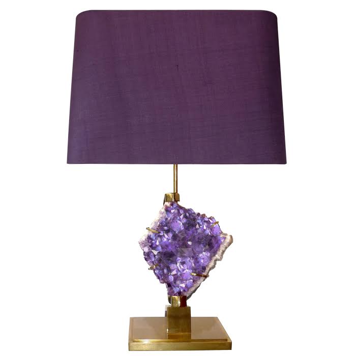Настольная лампа Bronze and Amethyst Lamp от ImperiumLoft