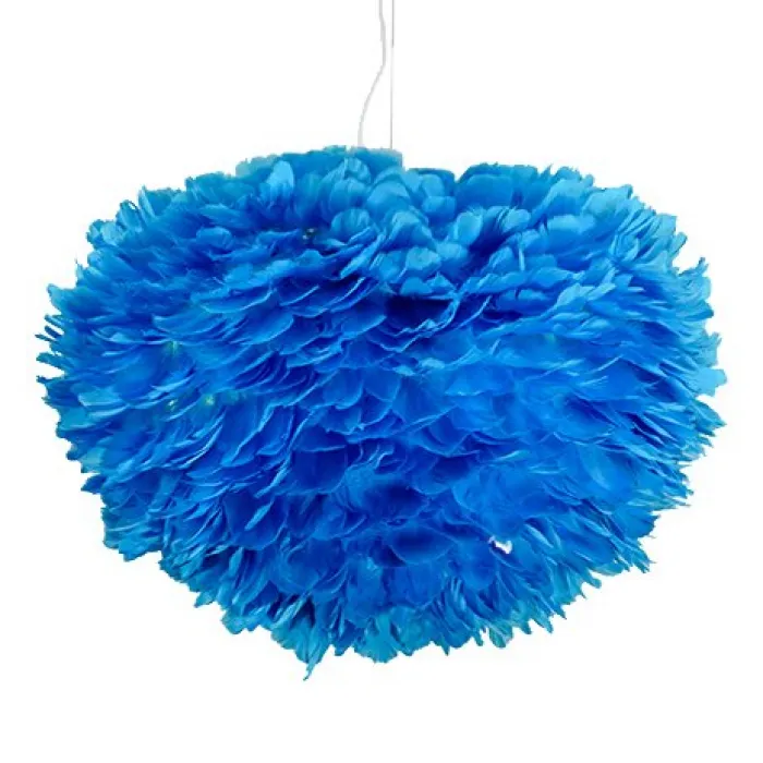 Люстра из перьев Plumage Blue от ImperiumLoft