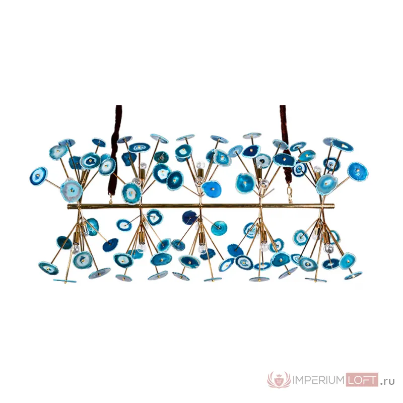 Люстра Agate Burst Chandelier Blue Line от ImperiumLoft