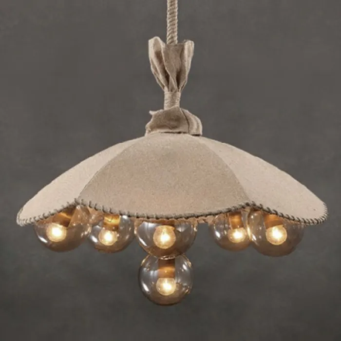 Люстра Loft Pendant Lamp Glass & Linen Bouquet от ImperiumLoft