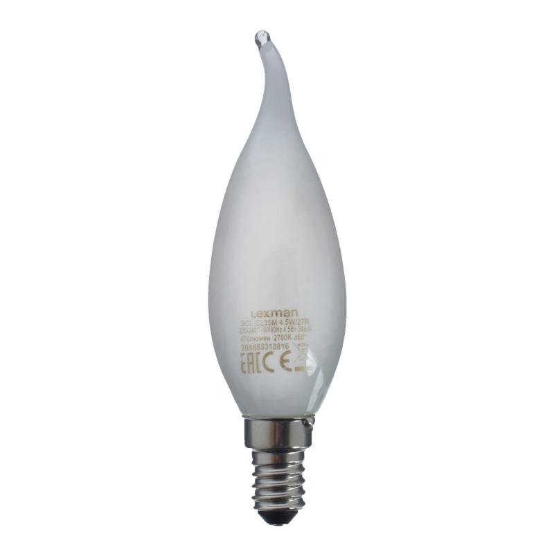 Белая матовая Свеча LED E14 4.5 W от ImperiumLoft